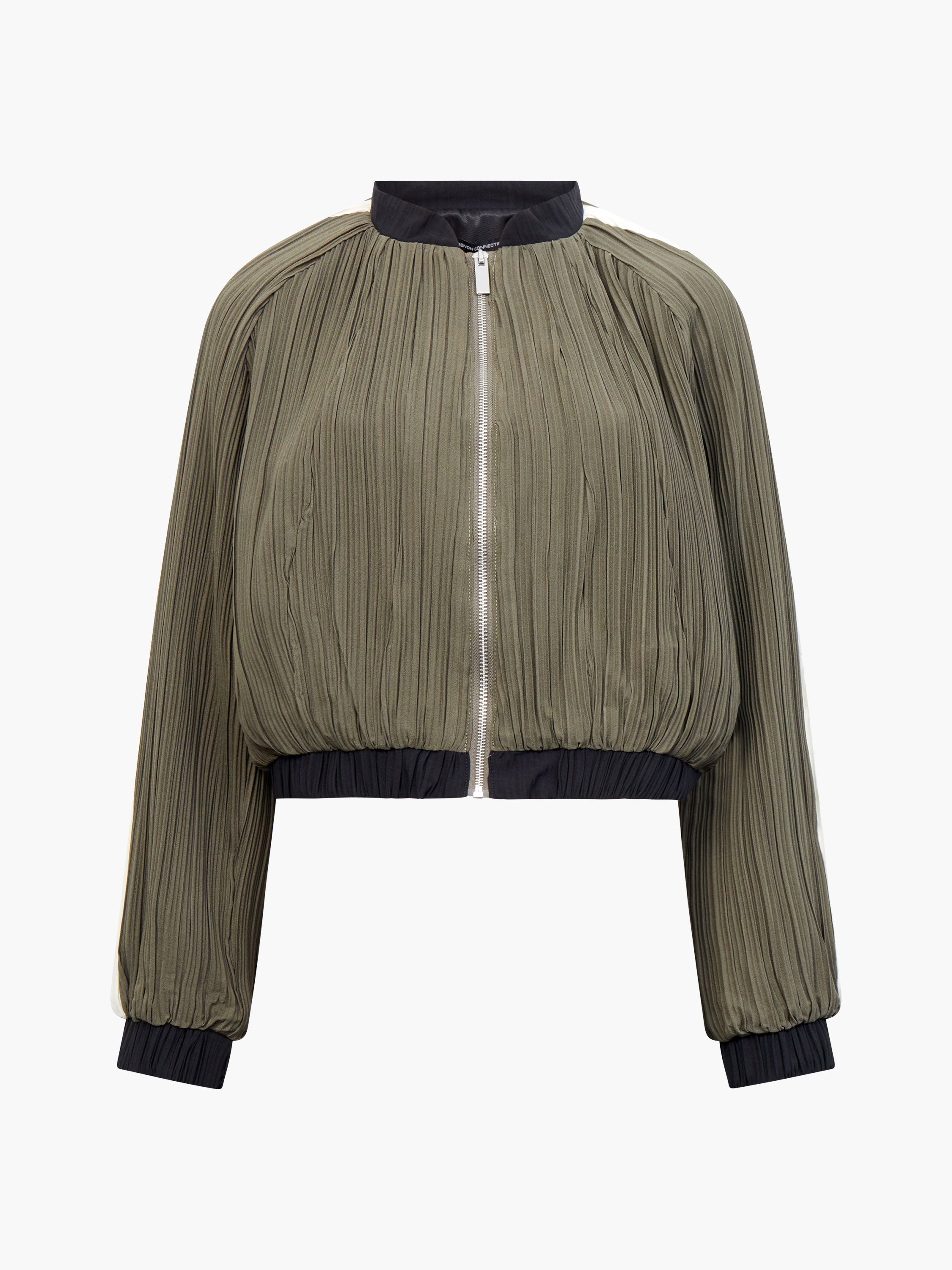 Niri Plisse Bomber Jacket