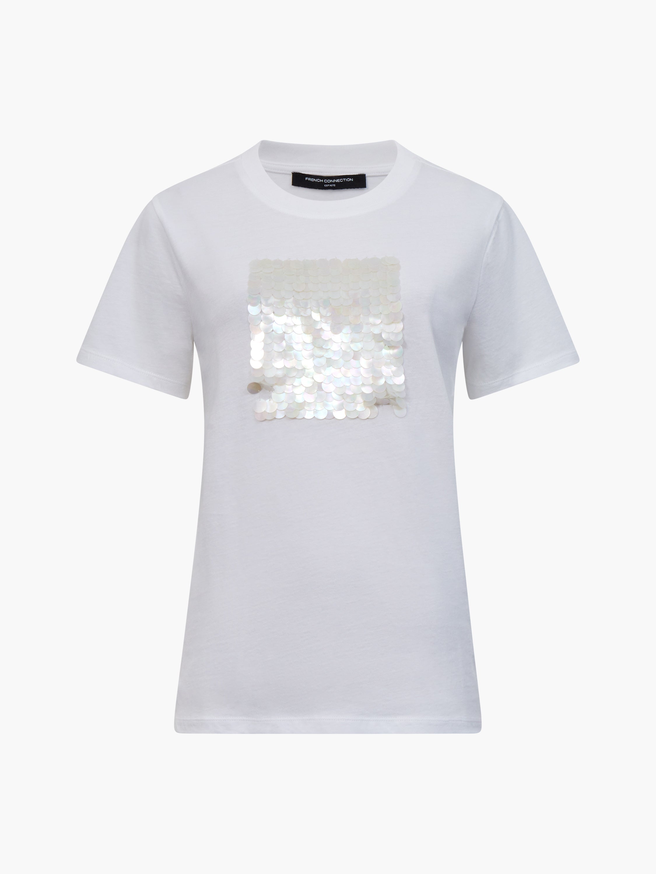Sequin Jersey Short Sleeve T-Shirt