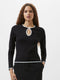 Sasia Rib Contrast Binding Top