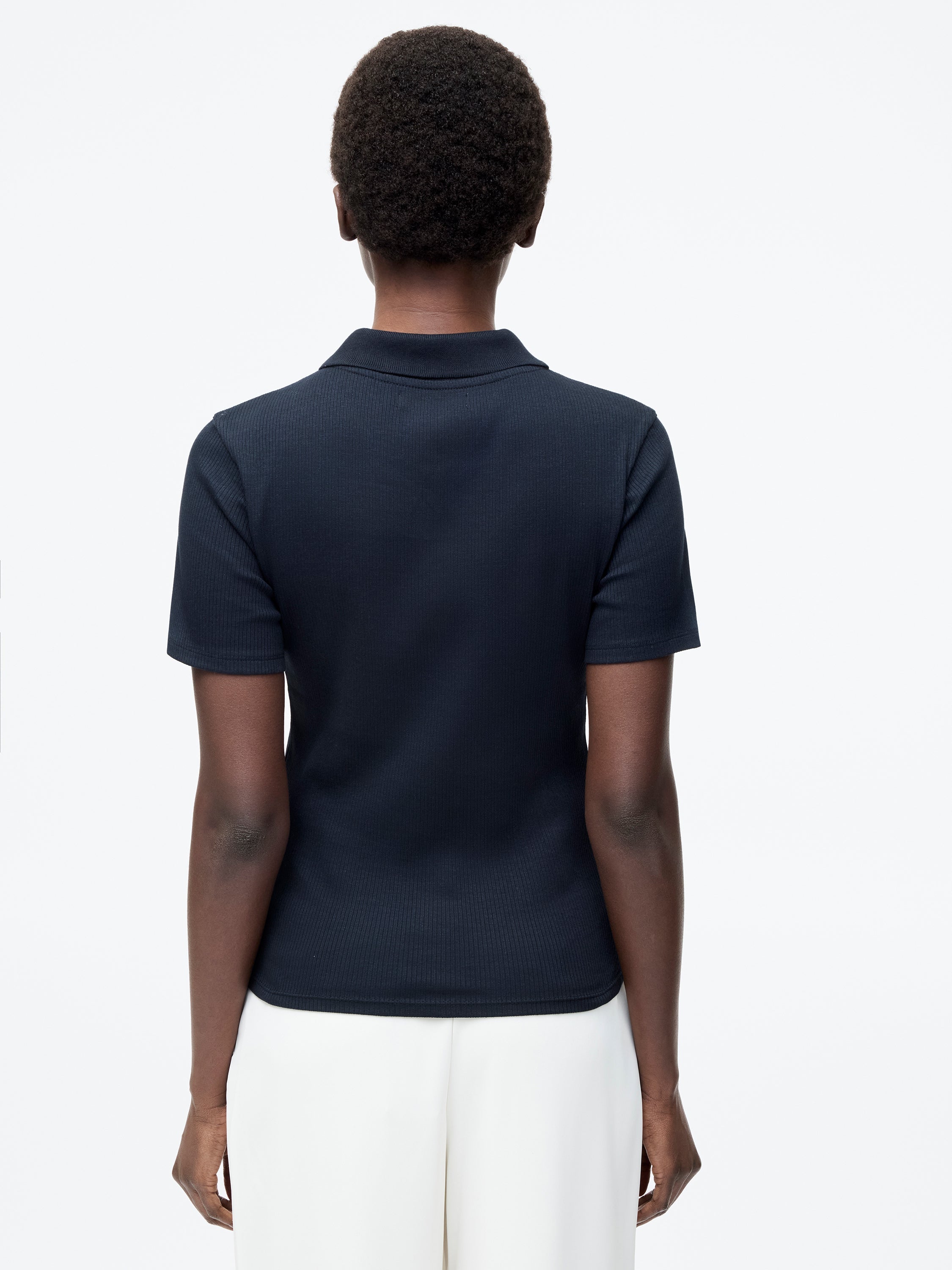 Ribbed Polo Shirt