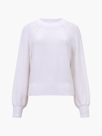 Lily Cable Knit Balloon Sleeve Jumper