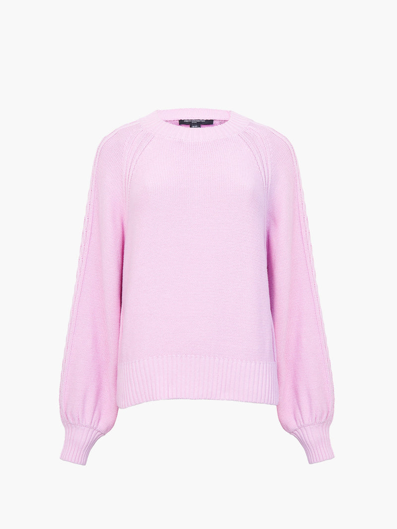 Lily Cable Knit Balloon Sleeve Jumper