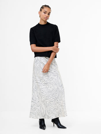 Kezia Recycled Short Sleeve Mock Neck Jumper