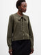 Varli Long Sleeve Tie Neck Cardigan