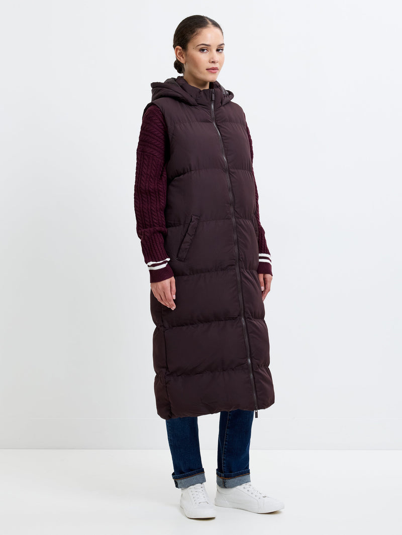 Hooded Puffer Row Gilet