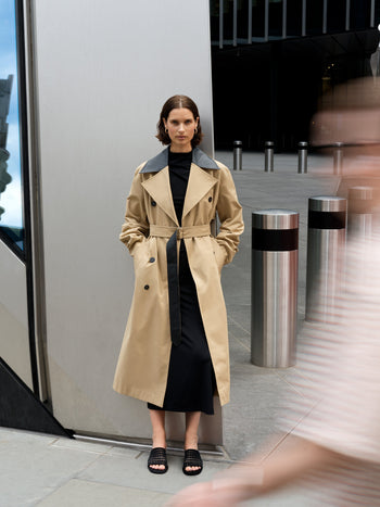 Dasha Cotton Twill Trench Coat