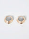 Ridged Huggie Hoop Earrings