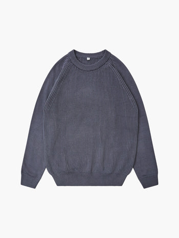 Ribbed Raglan Jumper