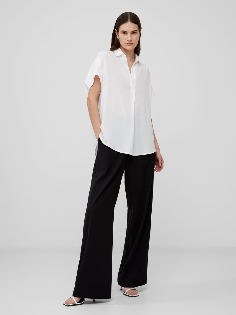 Crepe Light Recycled Popover Shirt