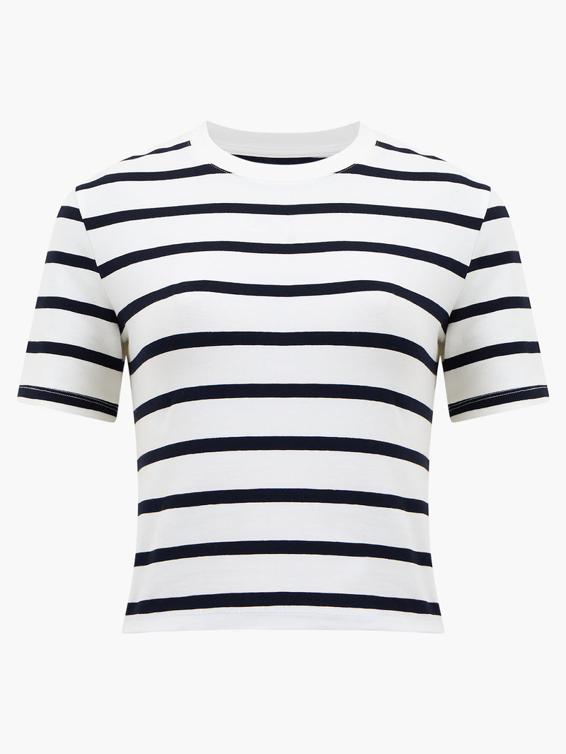 Rallie Stripe Crew Neck Top