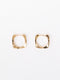 Square Huggie Hoop Earrings