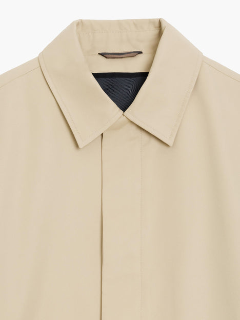 Collared Stone Mac Coat