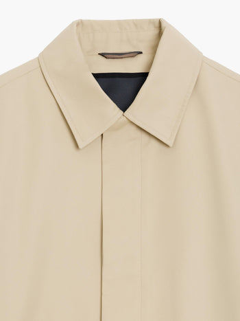 Collared Stone Mac Coat