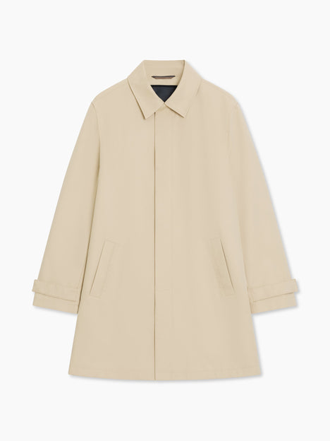 Collared Stone Mac Coat