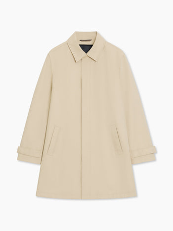 Collared Stone Mac Coat