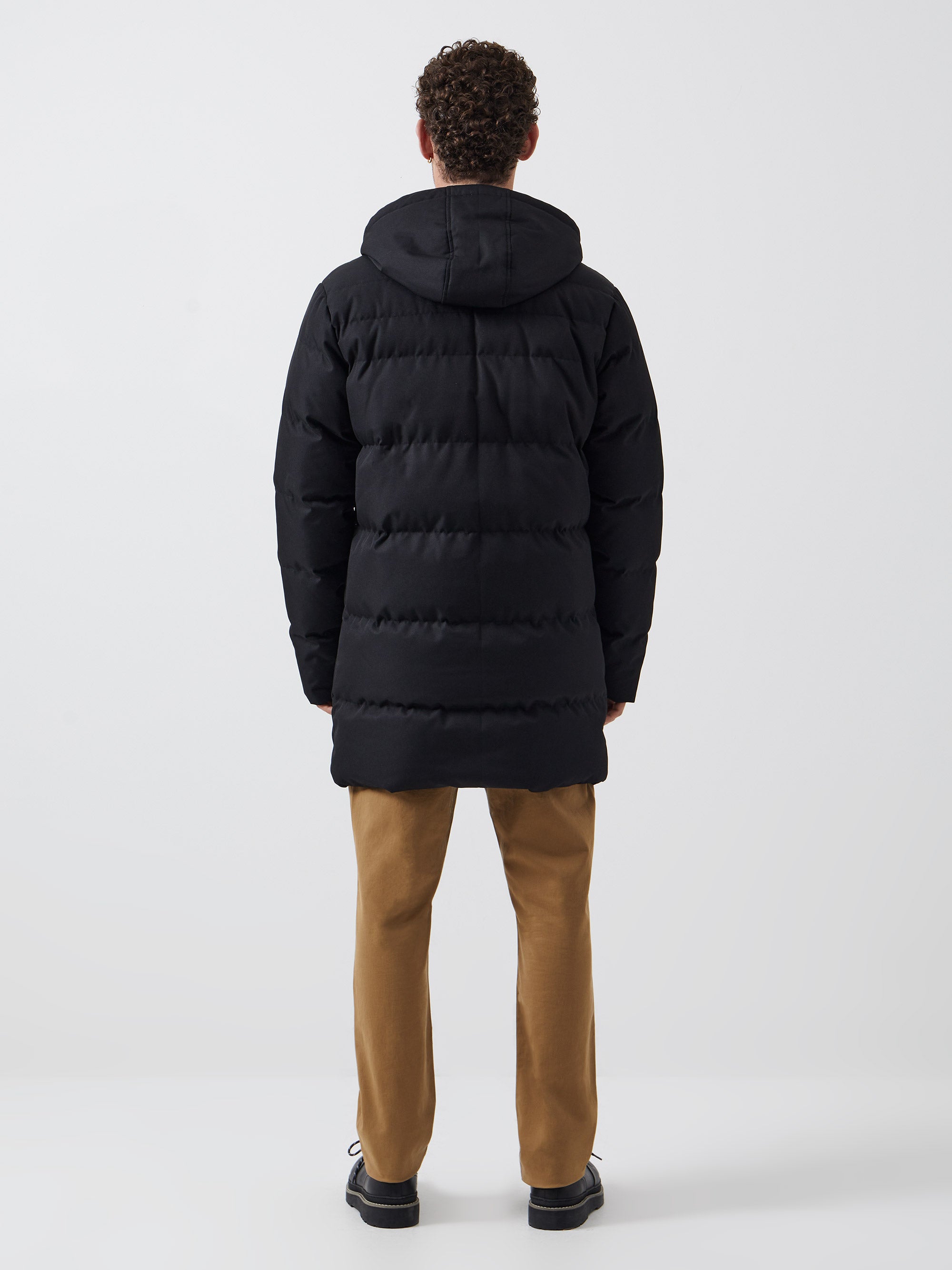 French connection mens parka black online