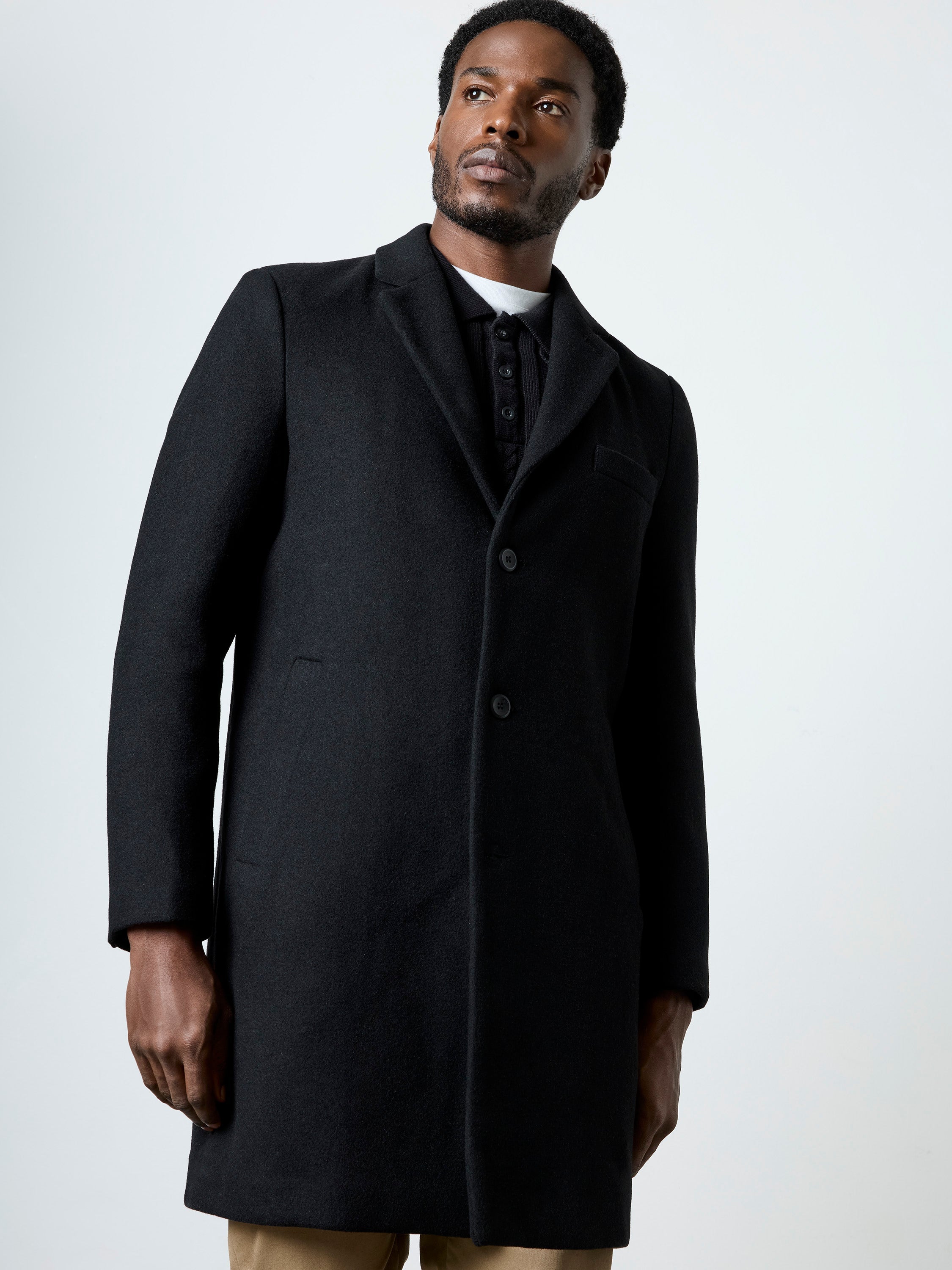 Single Breasted Overcoat