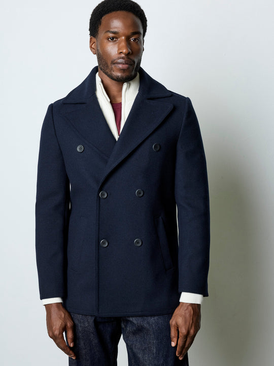 Wool Blend Peacoat