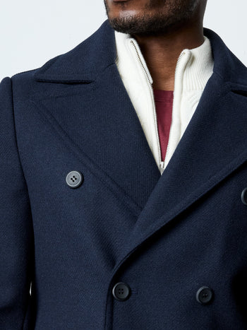 Wool Blend Peacoat