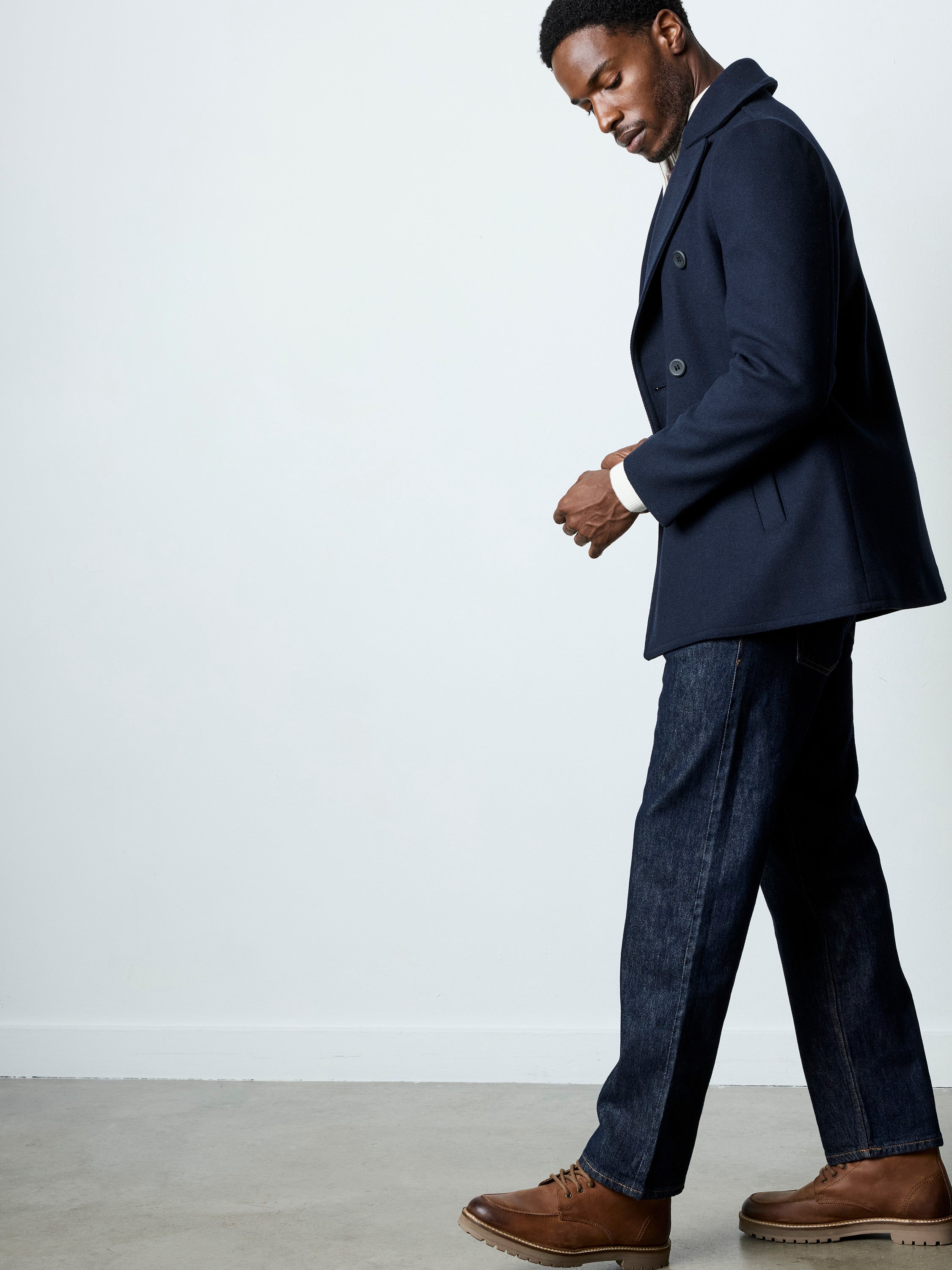 Wool Blend Peacoat