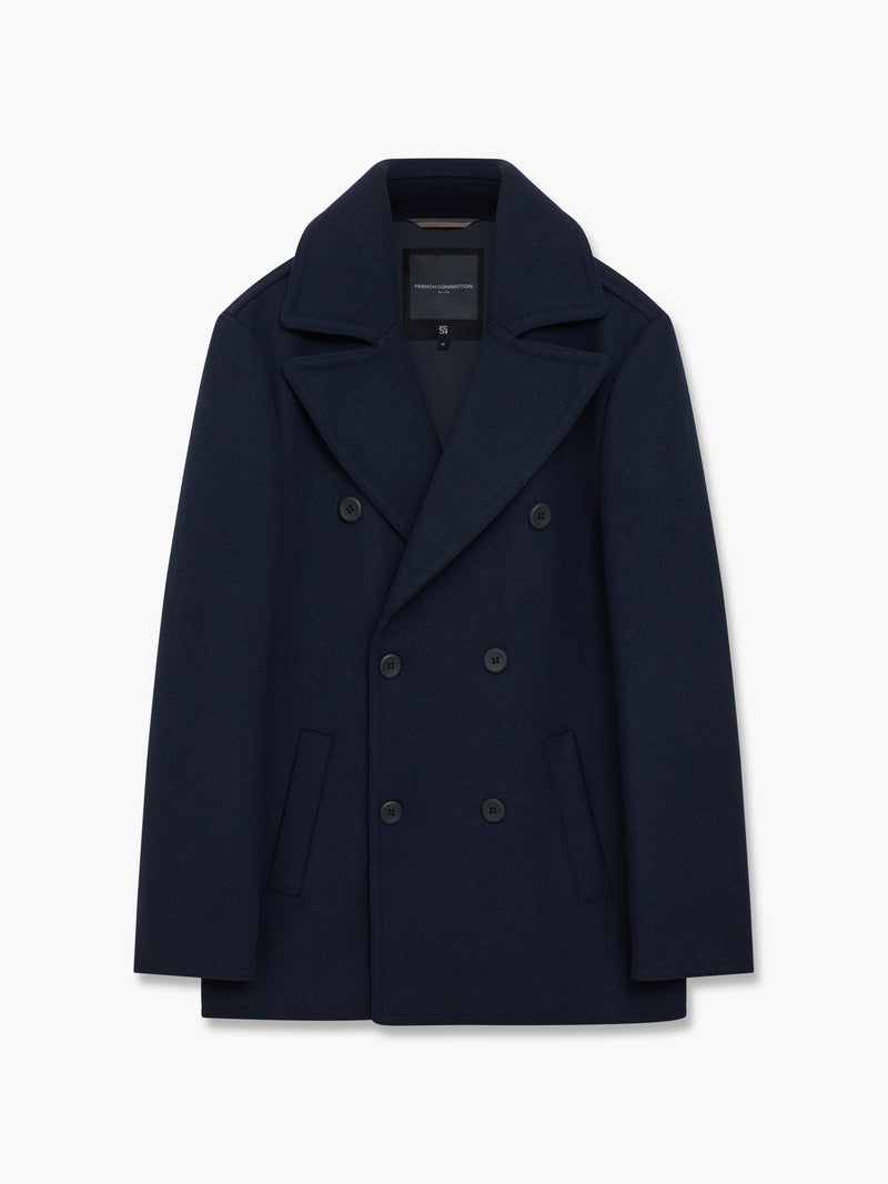 Wool Blend Peacoat