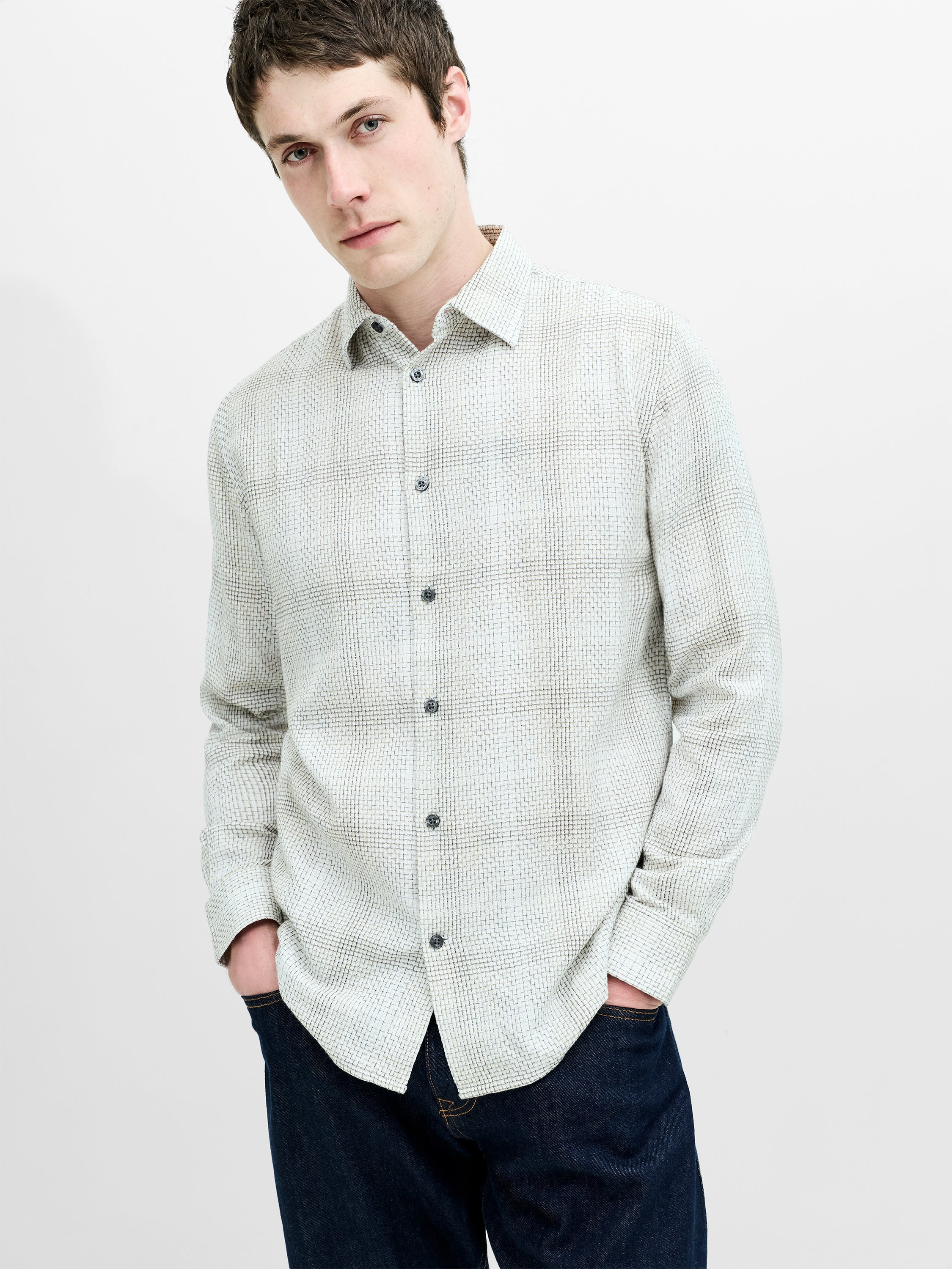 Barrow Dobby Long Sleeve Shirt