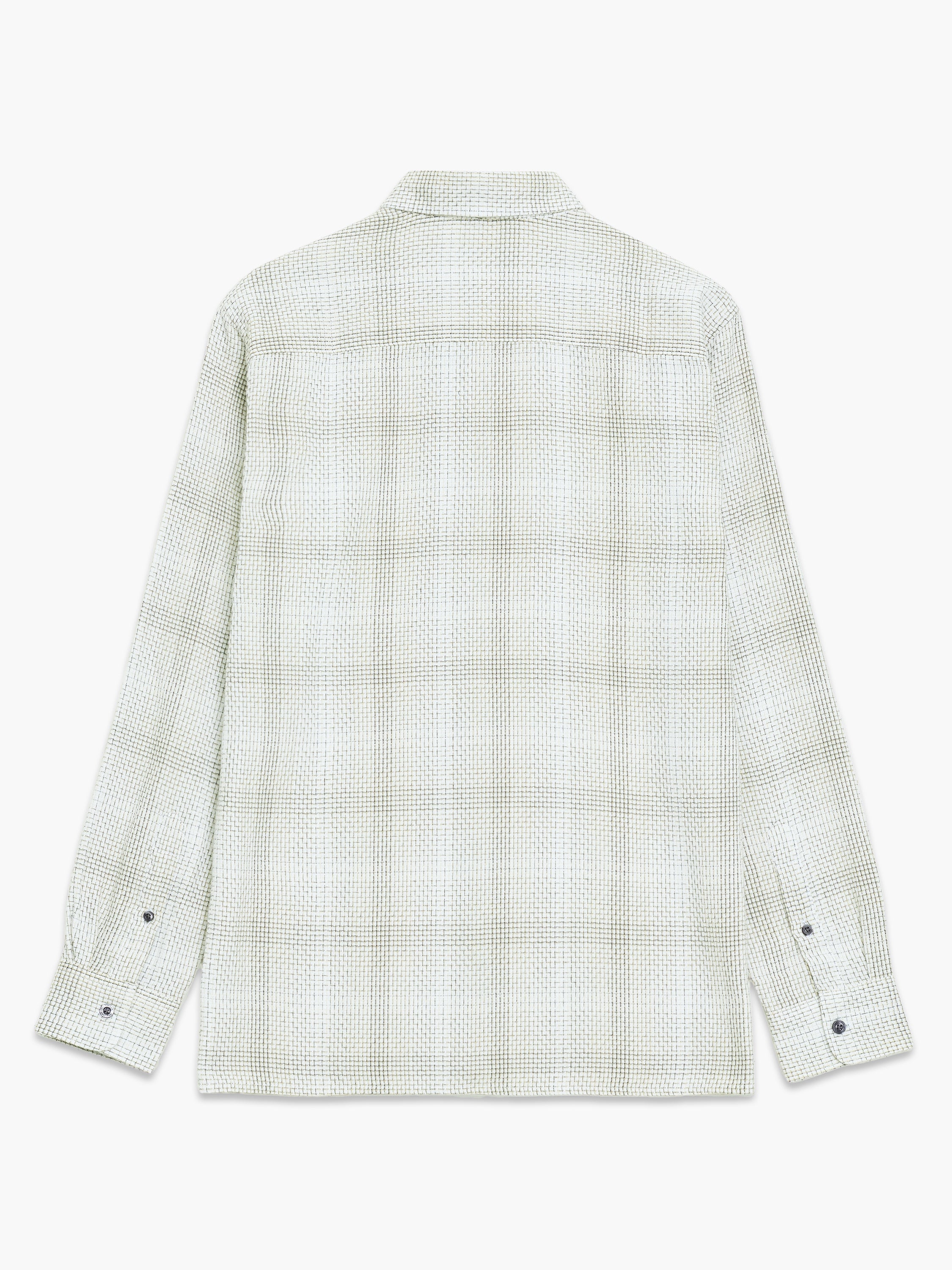 Barrow Dobby Textured Check Long Sleeve Shirt