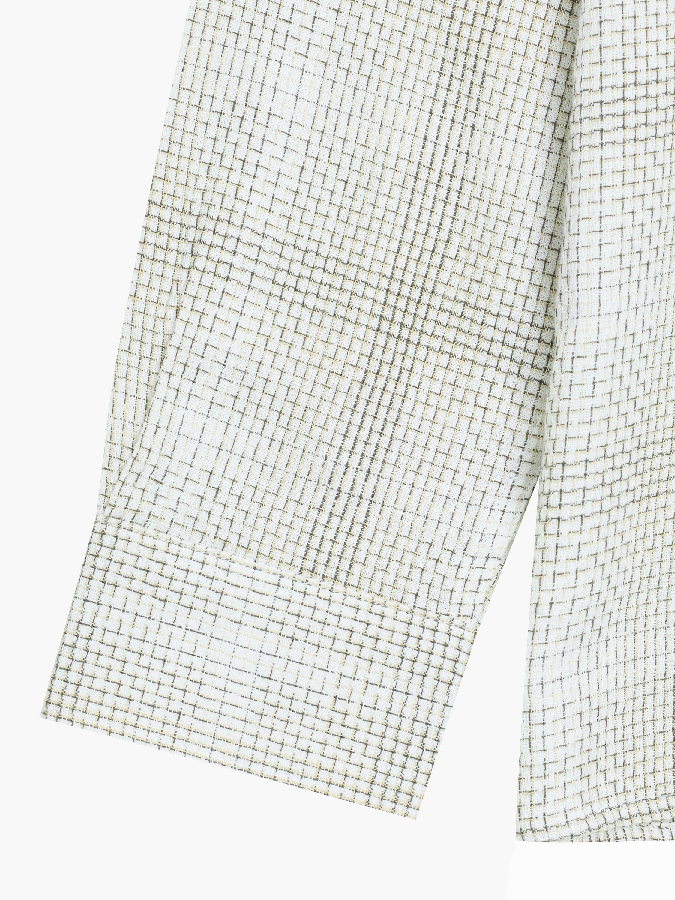 Barrow Dobby Textured Check Long Sleeve Shirt