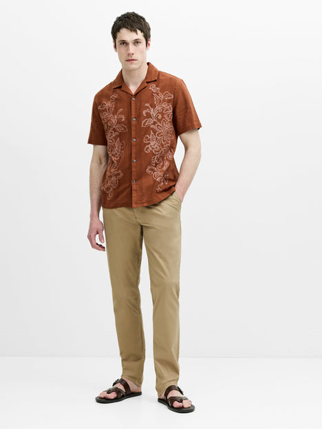Short Sleeve Dobby Holiday Shirt