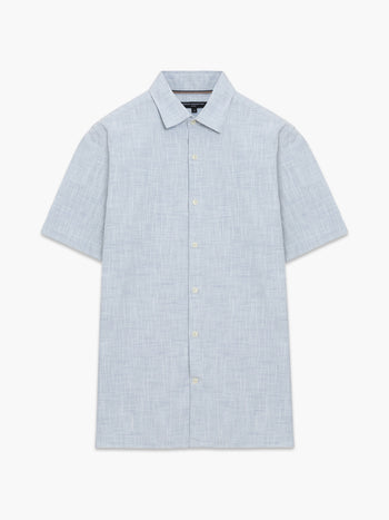 Short Sleeve Chest Pocket Slub Shirt