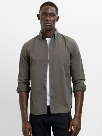 Long Sleeve Twill Oxford Shirt