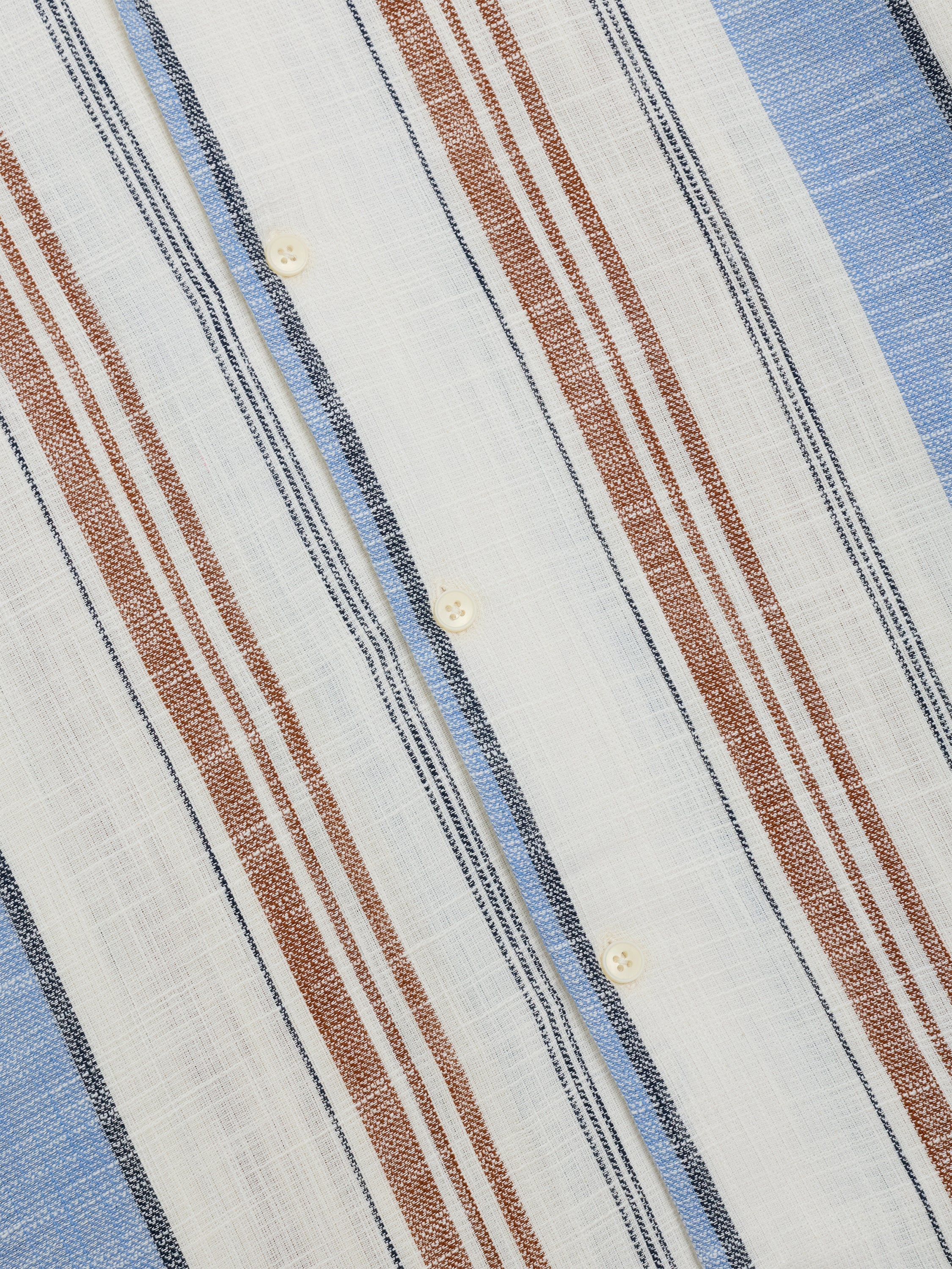 Short Sleeve Open Weave Stripe Shirt