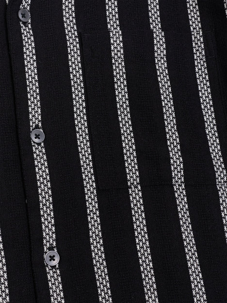 Short Sleeve Ant Stripe Combo Holiday Shirt