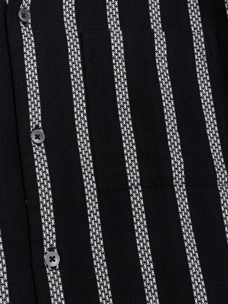 Short Sleeve Ant Stripe Combo Holiday Shirt