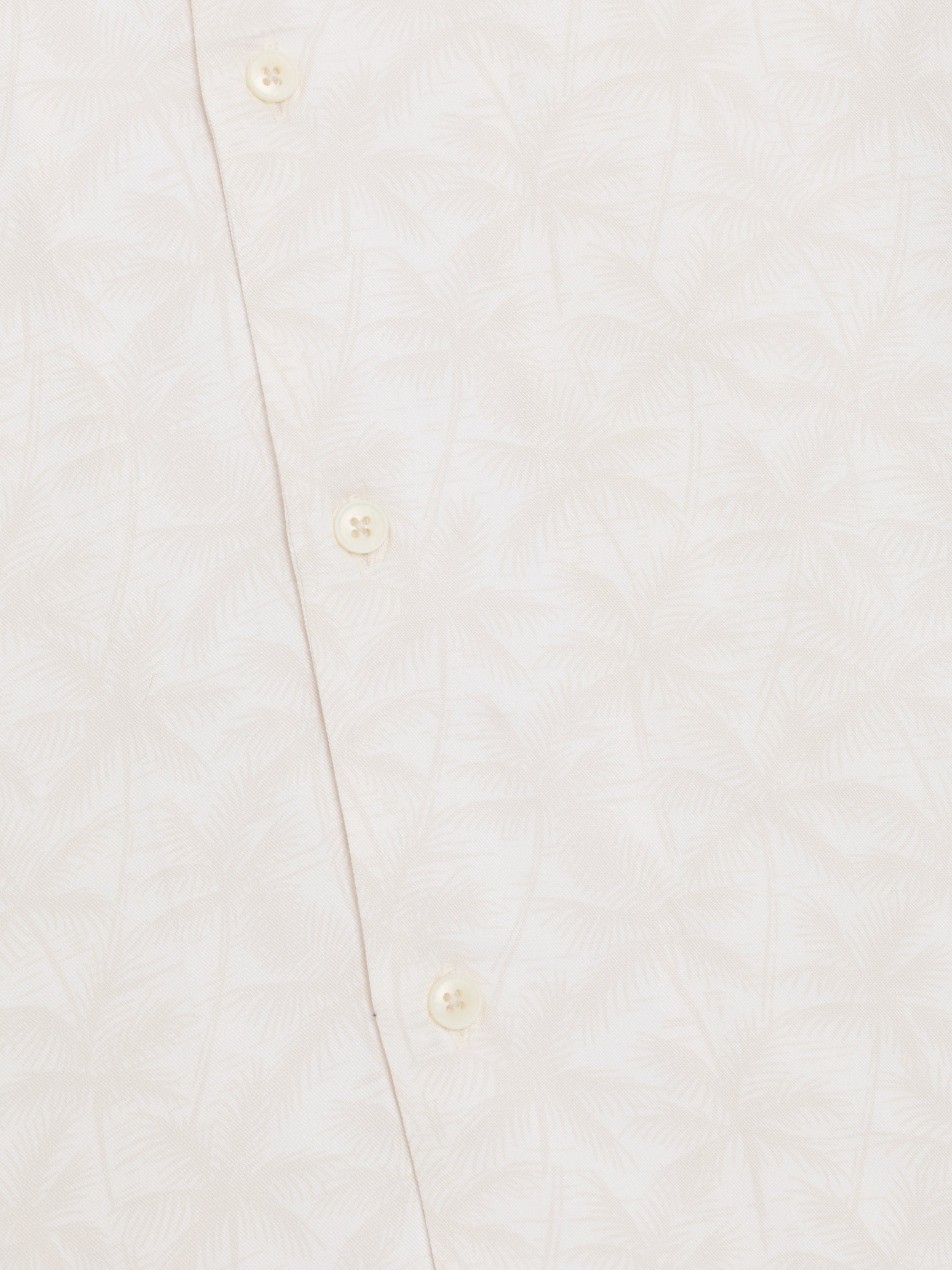 Short Sleeve Palm Print Holiday Shirt