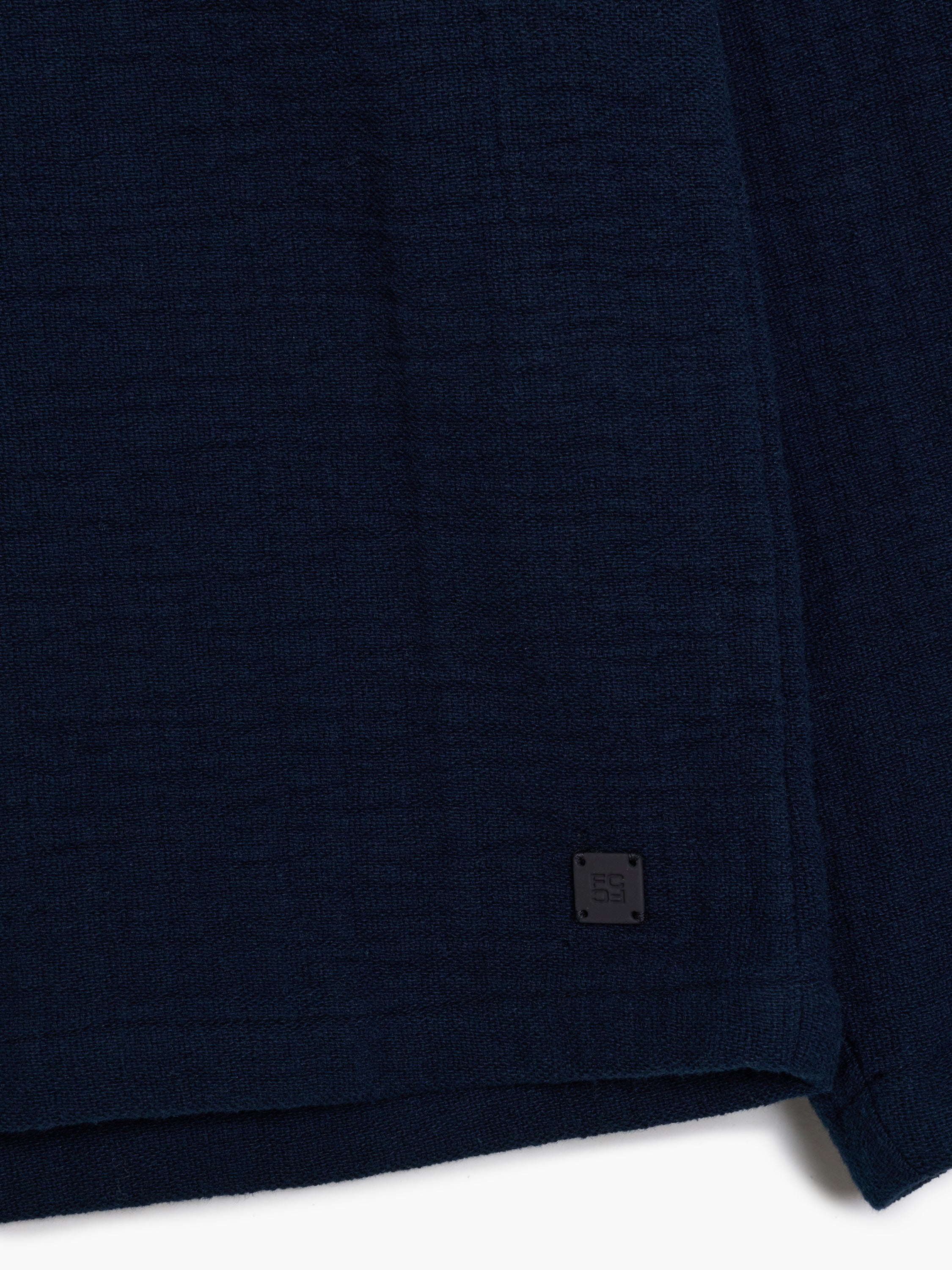 Long Sleeve Stripe Textured Canvas Shirt