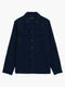 Long Sleeve Stripe Textured Canvas Shirt