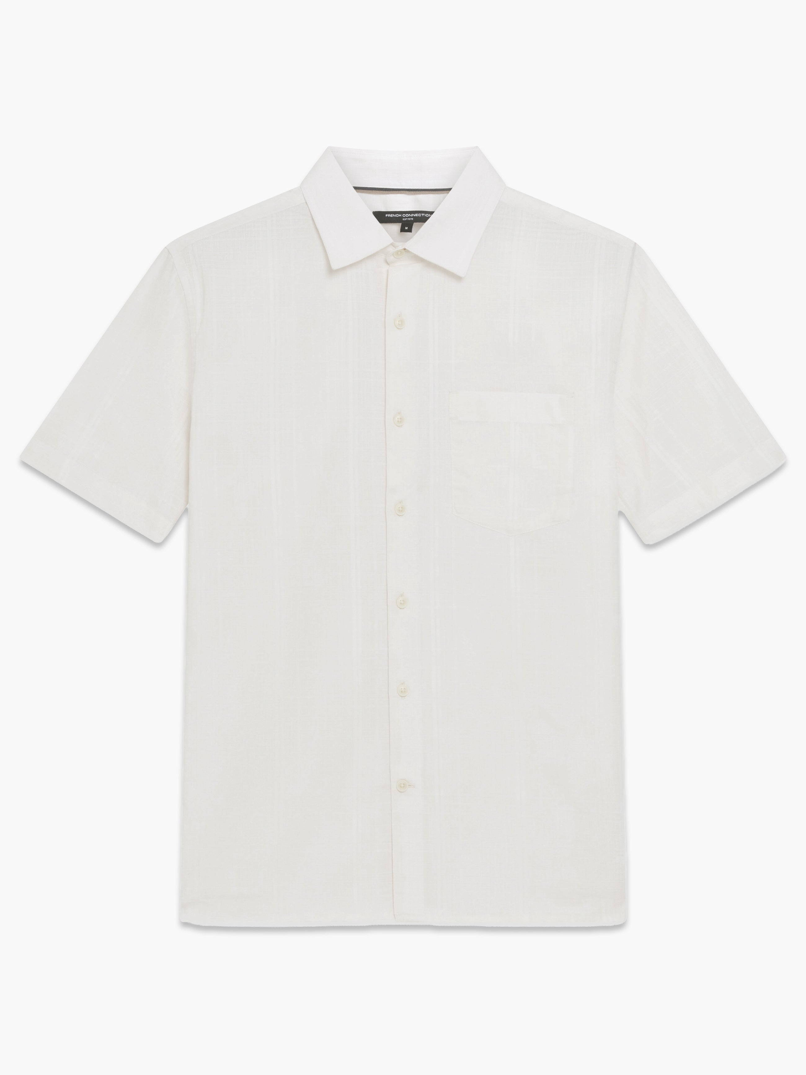 Short Sleeve Check Dobby Structure Shirt