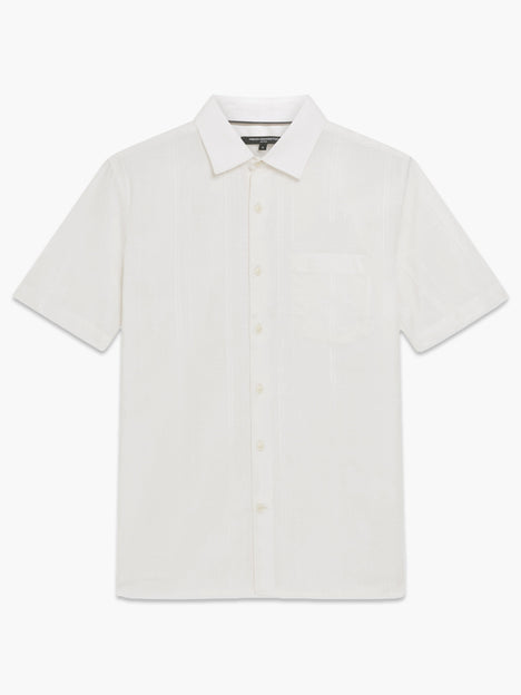 Short Sleeve Check Dobby Structure Shirt