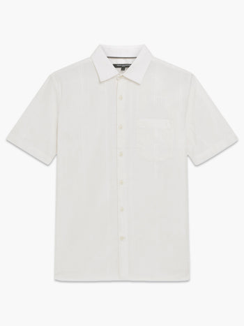 Short Sleeve Check Dobby Structure Shirt