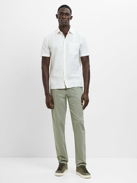 Short Sleeve Check Dobby Structure Shirt
