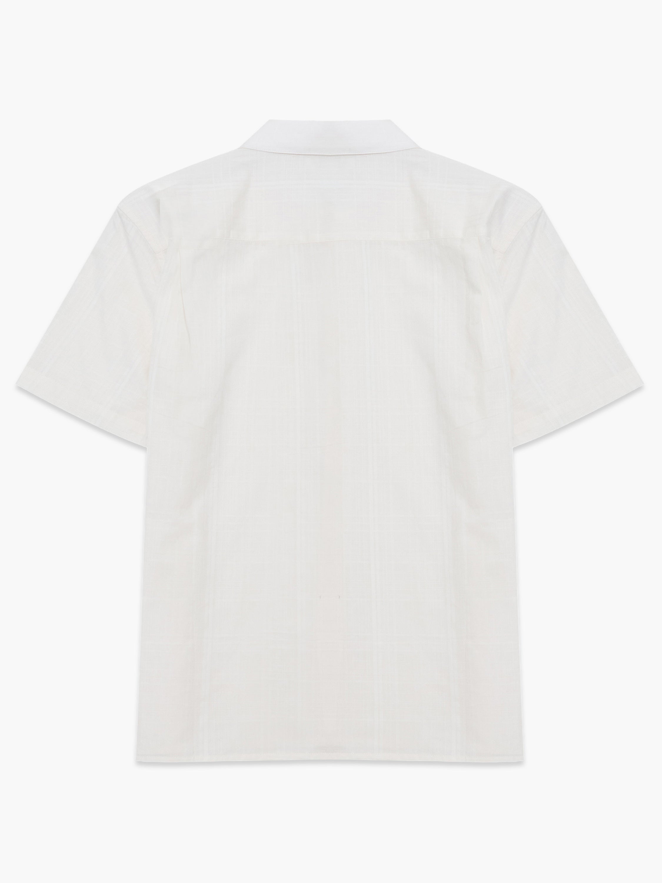 Short Sleeve Check Dobby Structure Shirt