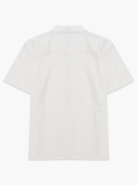 Short Sleeve Check Dobby Structure Shirt