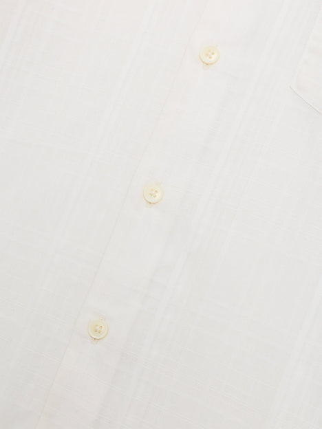 Short Sleeve Check Dobby Structure Shirt