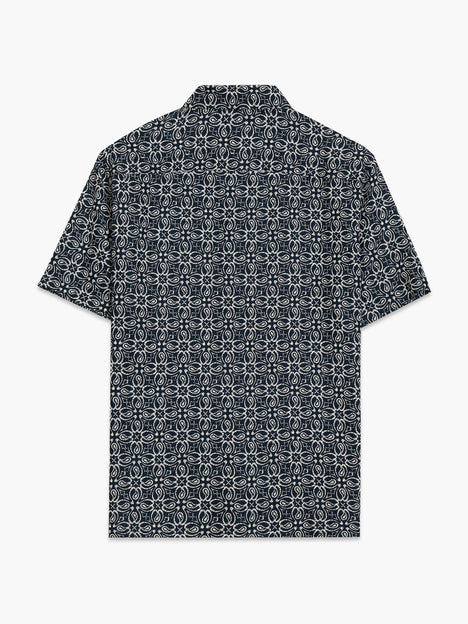 Short Sleeve Floral Print Shirt