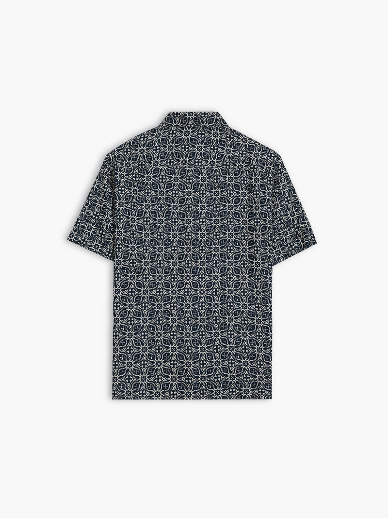 Short Sleeve Floral Print Shirt