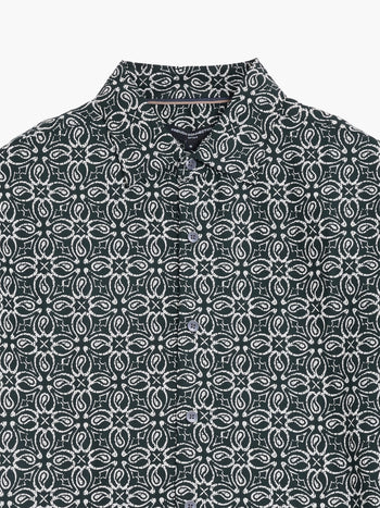 Short Sleeve Floral Print Shirt