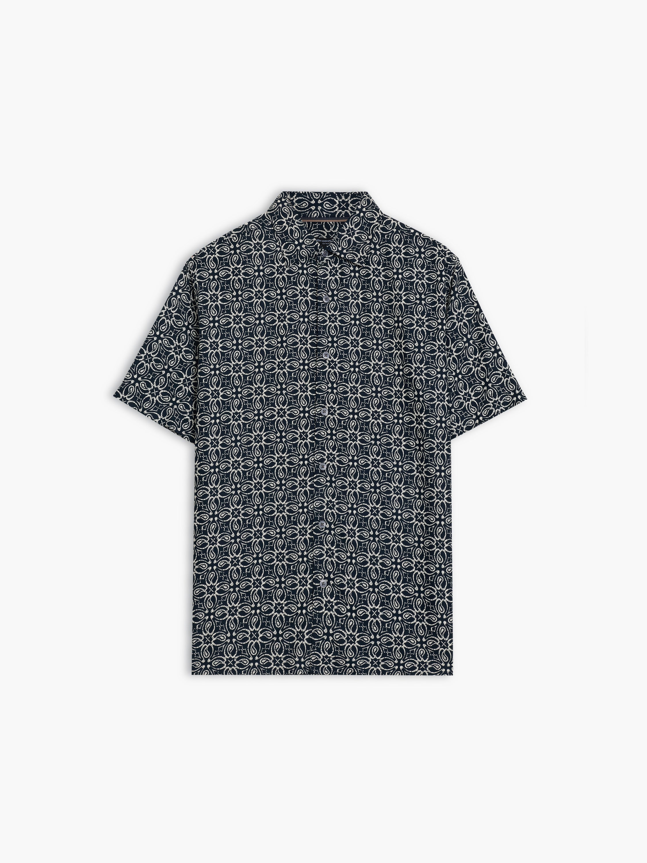 Short Sleeve Floral Print Shirt