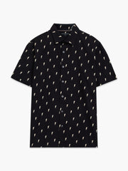 Short Sleeve Lightning Bolt Black and White Shirt