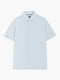 Short Sleeve Seersucker Light Blue Shirt